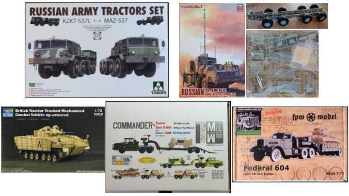 Kits modelismo 1/72 Veículos Militares diversos