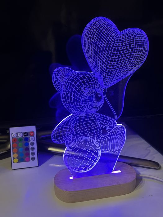 Нічник-ведмедик, кольоровий