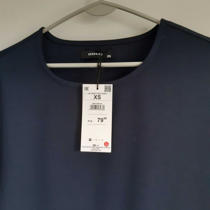 Granatowa elegancka sukienka Reserved XS NOWA