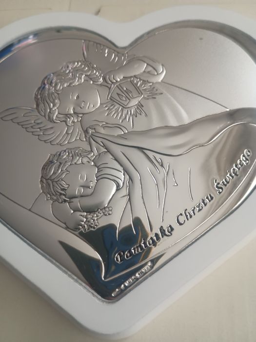 Obrazek srebrny na chrzęst