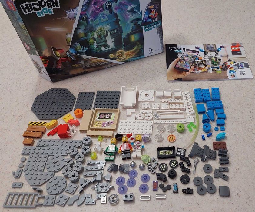 Lego Hidden Side 70418 Laboratorium Duchów (pudełko, instrukcja)
