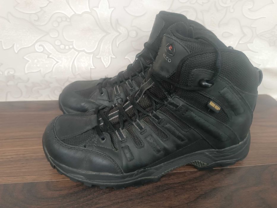 Кожа ботинки на зиму берцы Ecco gore tex 42 размер 27 см