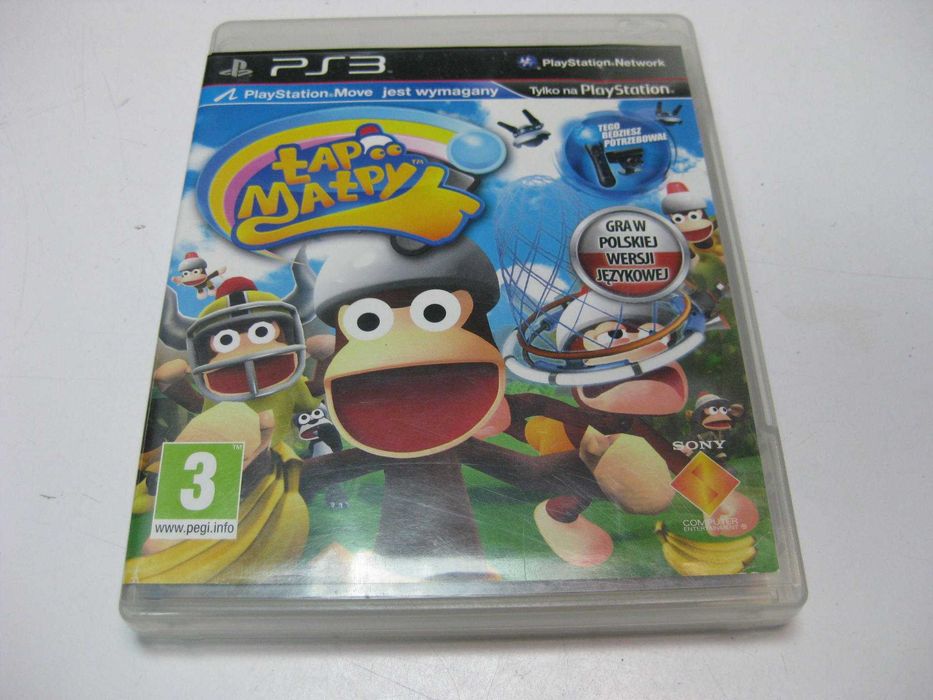 Gra na PS3 PlayStation 3 Łap Małpy polska  wersja