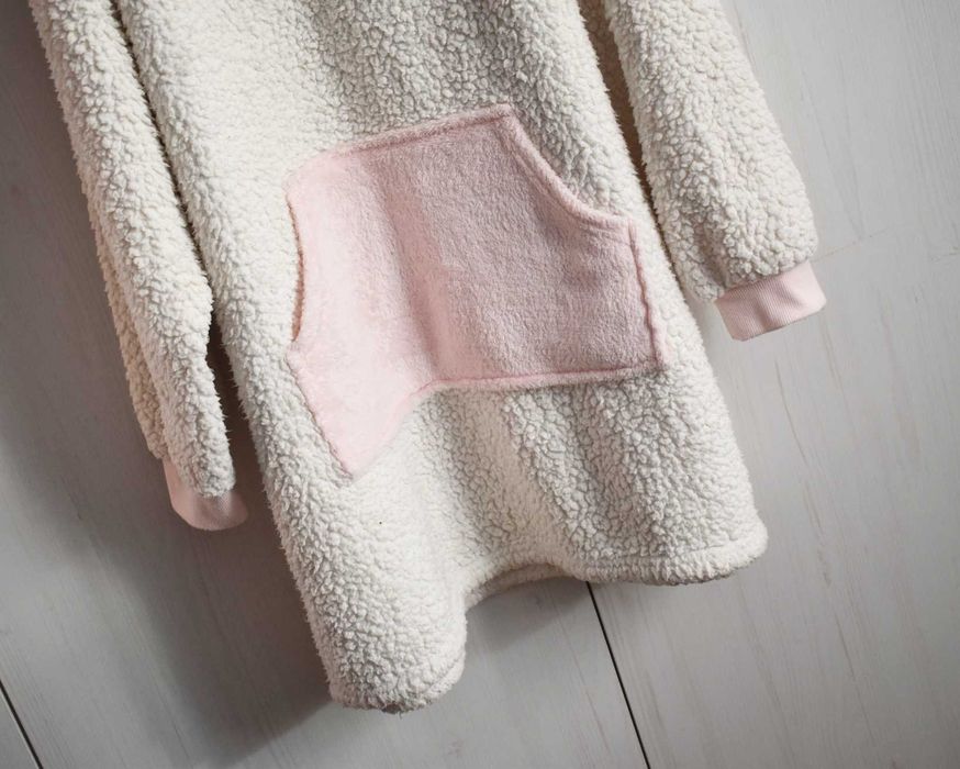 Piżama 152 + bluza kocobluza duża z kapturem oversize szlafrok polarow