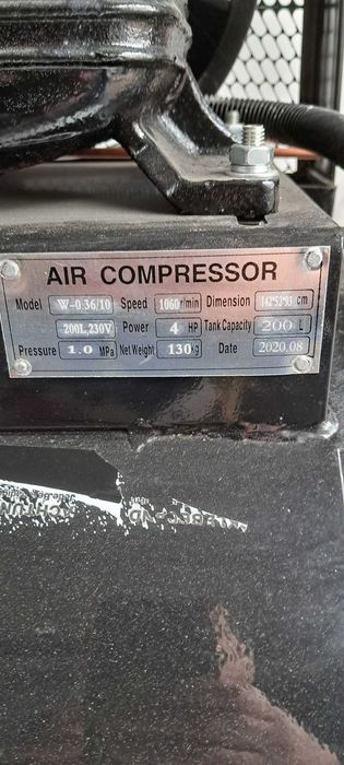 Kompresor olejowy 200L