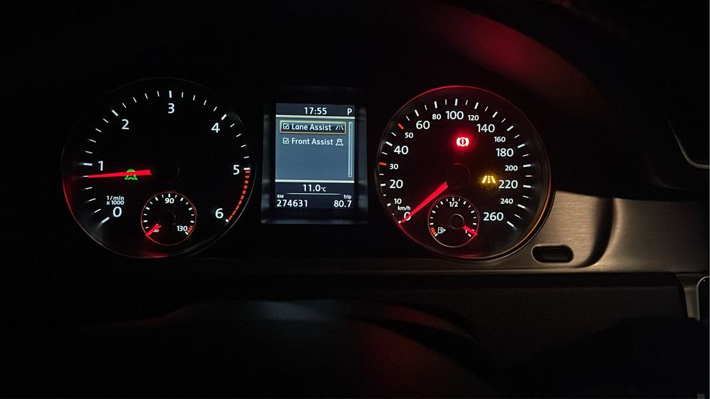 Панель приладів Passat B7 Highline, дизель (Європа)