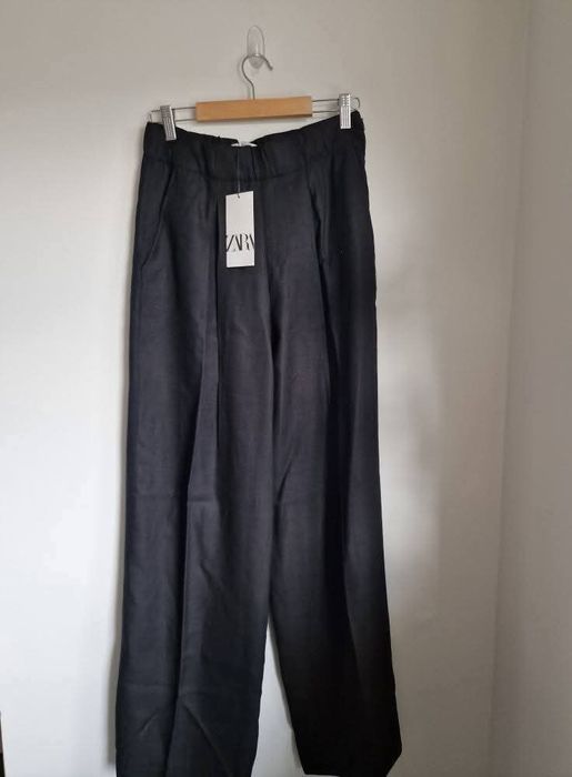 Spodnie nowe szeroka nogawka wiskoza Zara viralowe