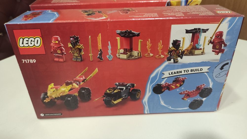 Конструктор LEGO Ninjago 71789 Автомобильная битва Кая и Раса