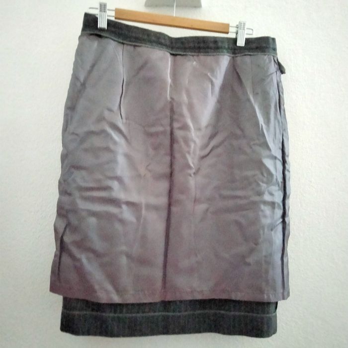 Saia 80% lã cinzento