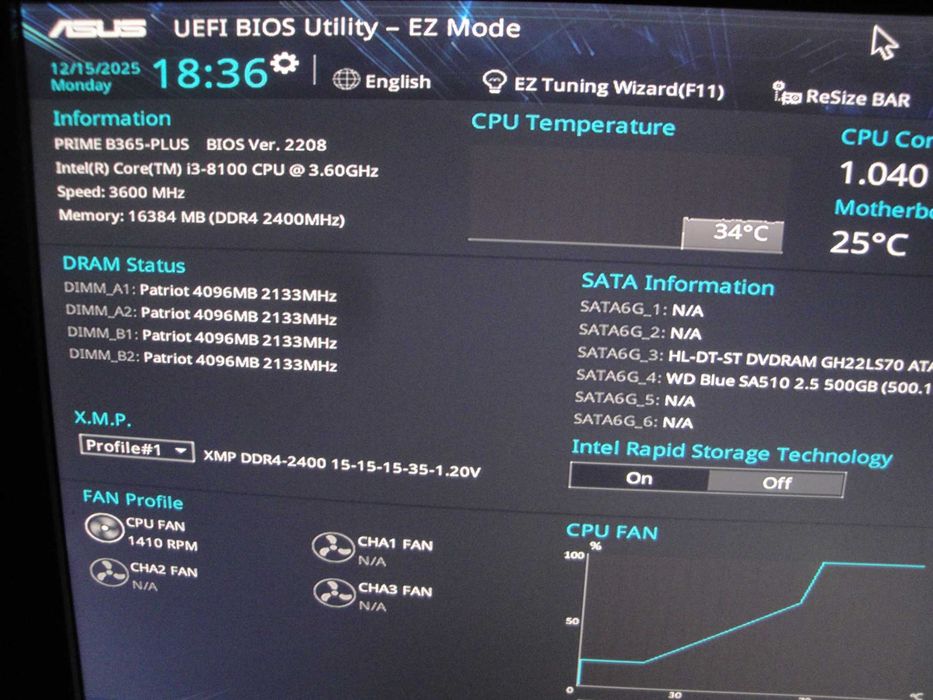 Pamiec ram DDR4 Patriot Viper 4x4 16gb 2400Mhz cl15