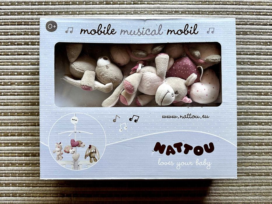 Mobile Musical Nattou - Brinquedo para berço