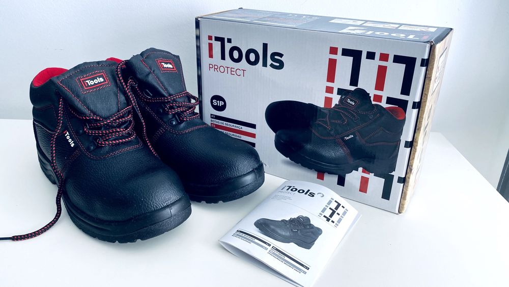 Bota de segurança de pele preto S1P Nº42 Itools