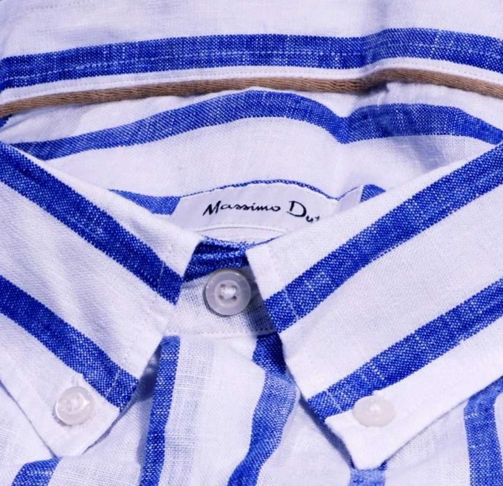 Massimo Dutti lniana koszula S sycylijski dandy żigolo samiec alfa th