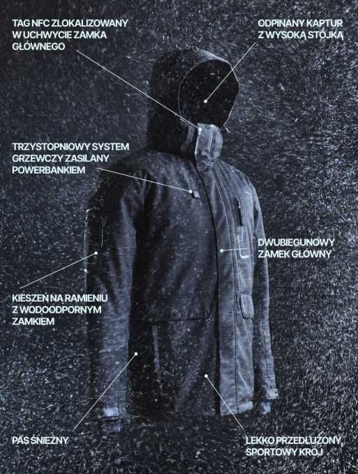 DIVERSE ciepła kurtka męska zimowa XL JAK NOWA dobra jakość!