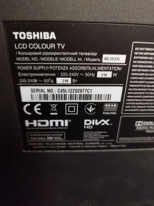 Telewizor Toshiba LCD 40L