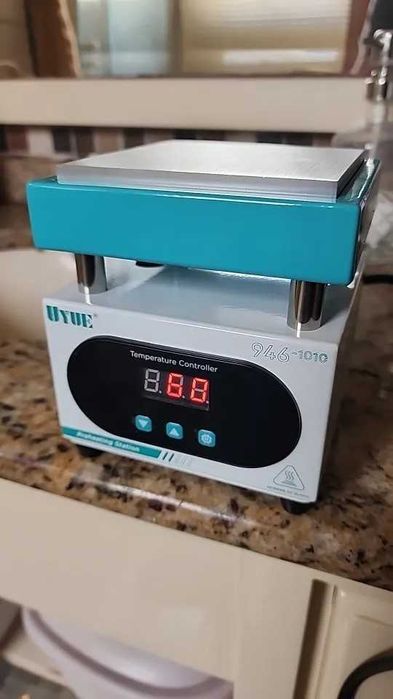 Estação de pré-aquecimento para celular, 10x10cm, 400W,