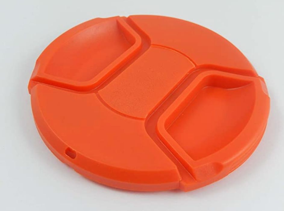 Tampa para Objectiva 82mm Laranja