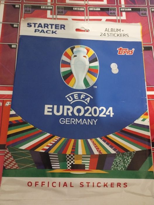 Topps euro 2024 zestaw startowy nowy