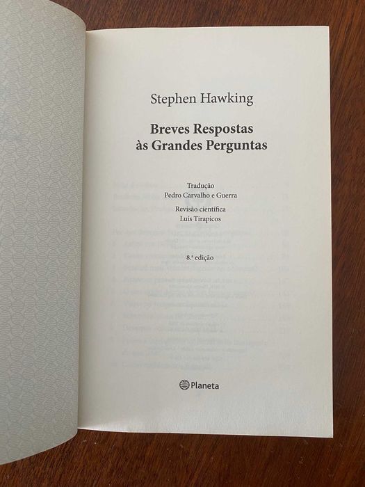 Breves Respostas às Grandes Perguntas - Stephen Hawking
