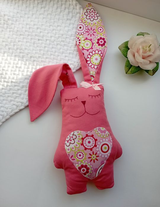 Сплячий зайчик, іграшка для сна, подарунок новонародженому, ручна робо