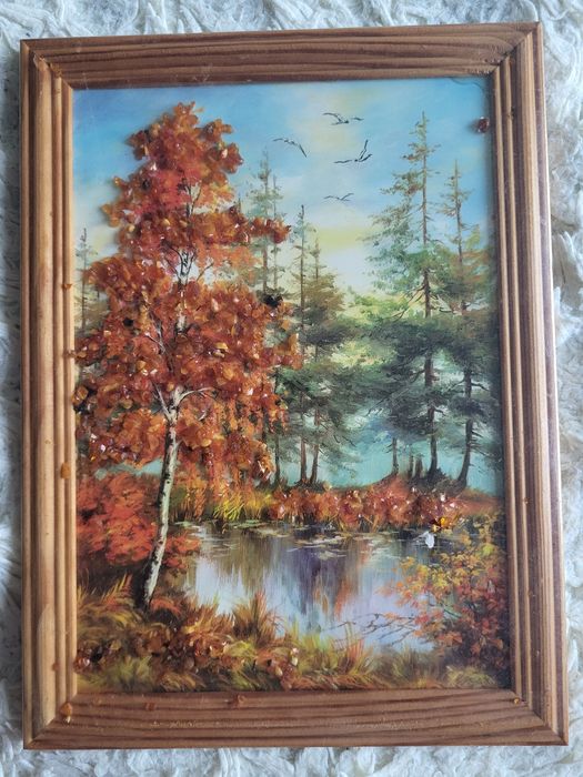 Продам картину з бурштину