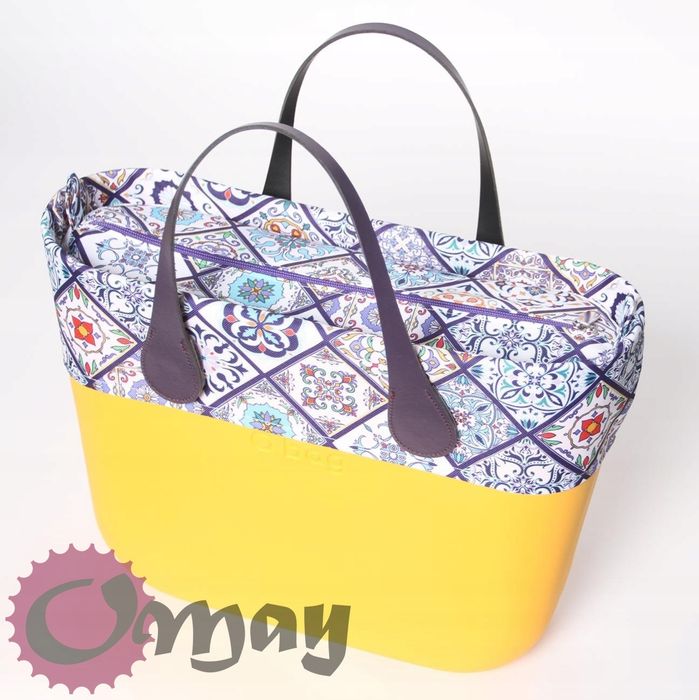 organizer OBAG STANDARD +OPASKA kafelki fioletowe wkład OMAY