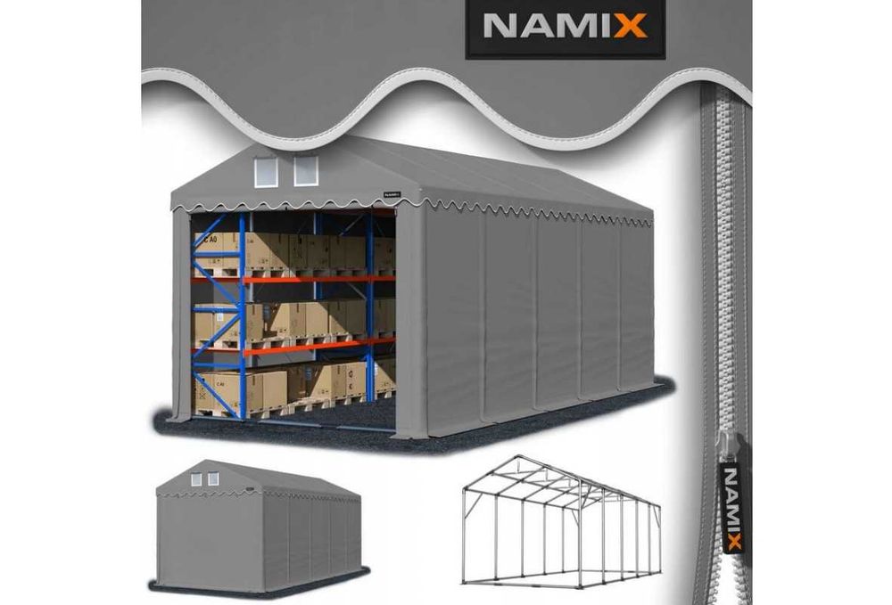 Namiot PRESTIGE MAX 5x10 [4m] magazynowy HALA NAMIOTOWA 700 g/m2 PVC