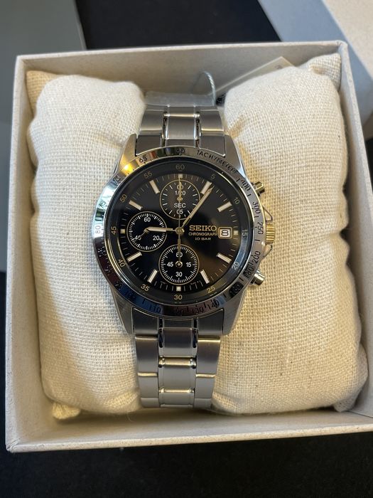 NOWY Seiko SBTQ043 – klasyczny chronograf | full set