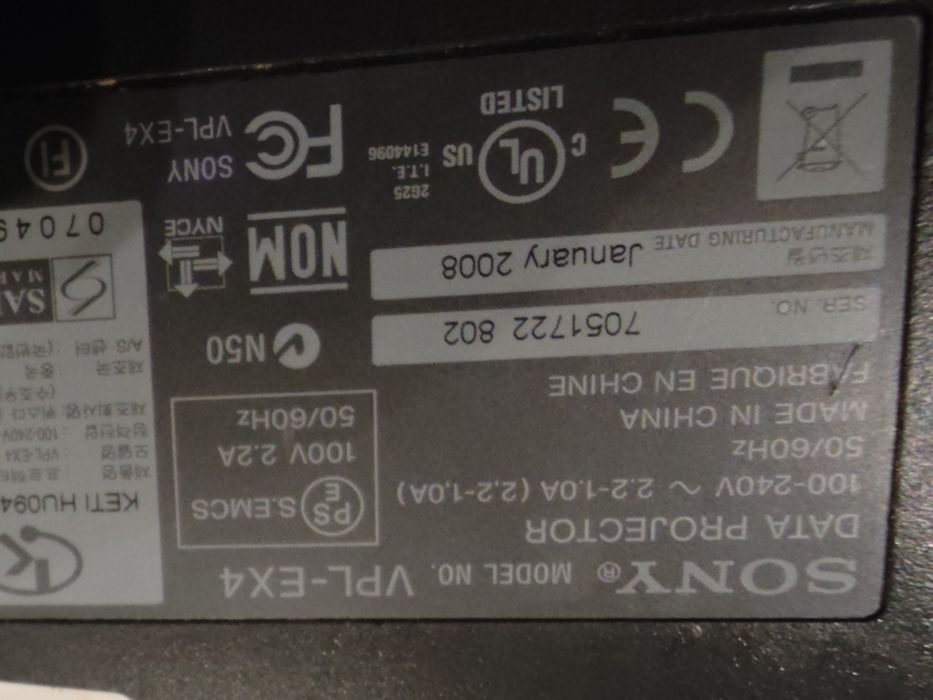 Sony VPL-EX4 projektor