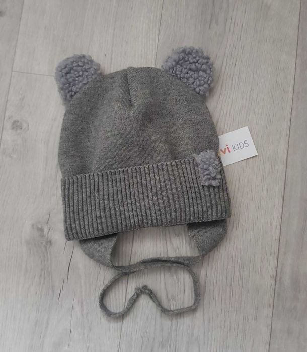 Зимова шапочка на ОГ 50-52 см з вушками