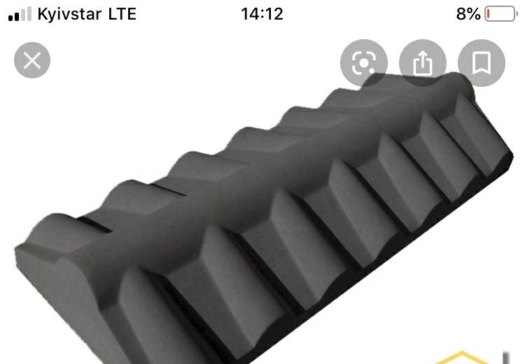 Парапети бетонні для огорожі.