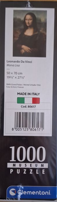 Puzzle da Mona Lisa, Clementoni. Made in Italy