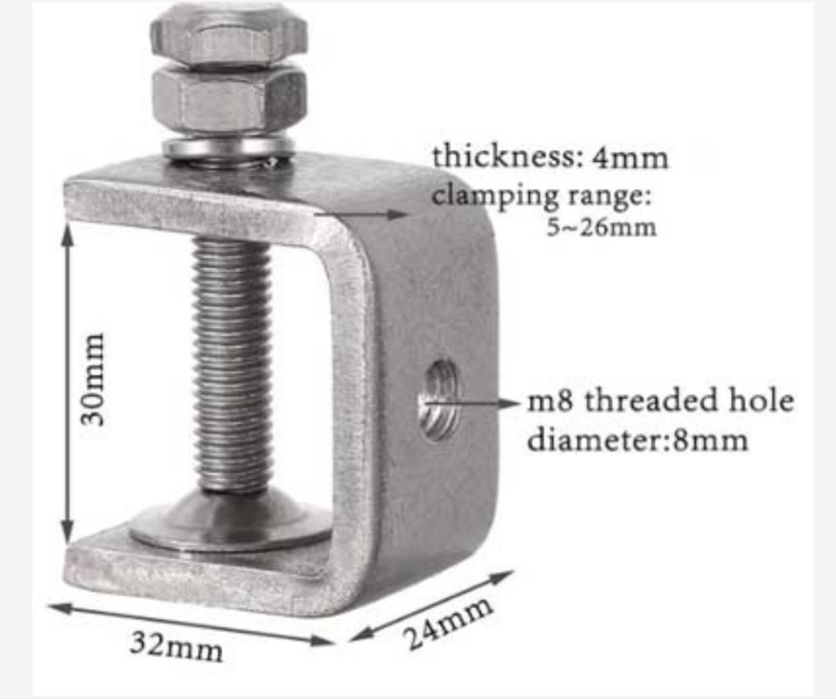Струбцина нерж 5шт 200 грн