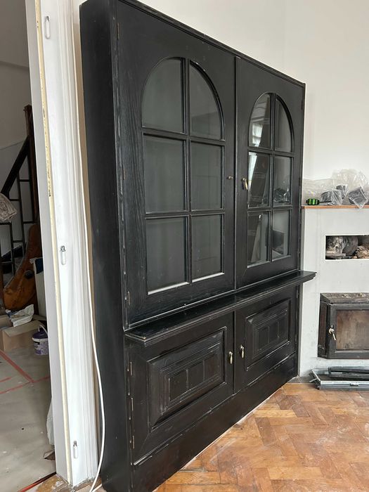 Płytka witryna na szkło + barek czarna