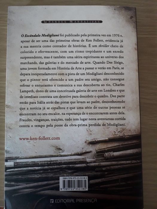 Livro "O Escândalo de Modigliani"