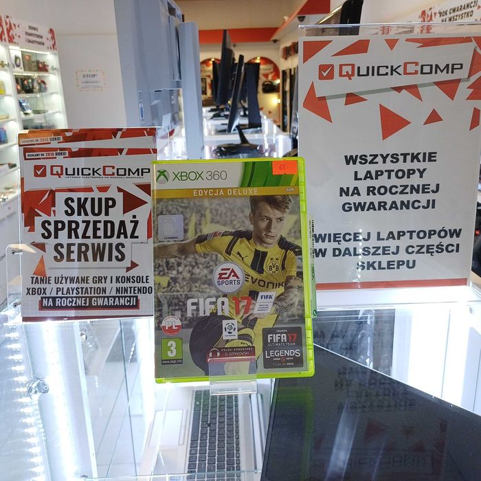 Gra XBOX 360 / X Series Fifa 17 Edycja Deluxe Gwarancja 1 rok QUICK-COMP Przemyśl