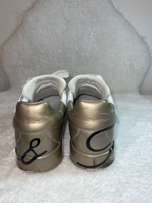 Dolce & Gabbana sneakers white and gold