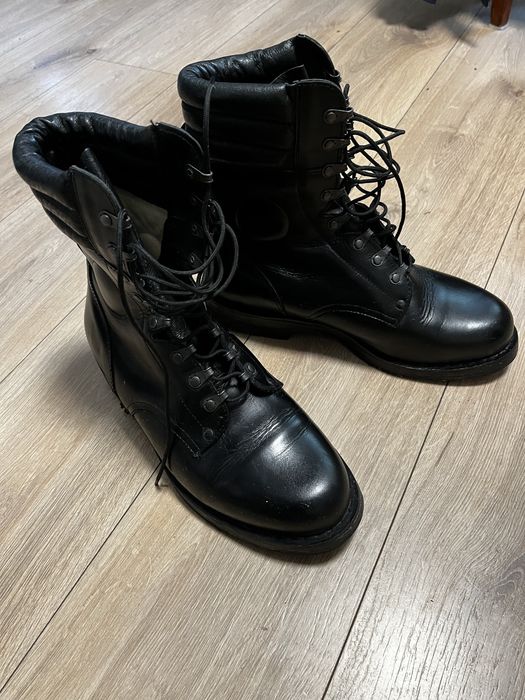 Polskie skórzane trzewiki sznurowane dla kardy dowodczo sztabowej