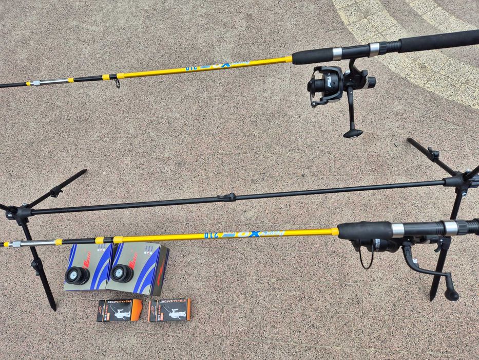 zestaw sumowy 2 kije 240cm 2 kołowrotki