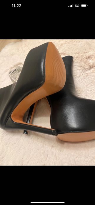 Nowe! Seksowne botki na platformie i szpilce rozmiar 39