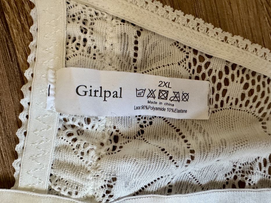 Nowe majtki stringi Girlpal biale XXL