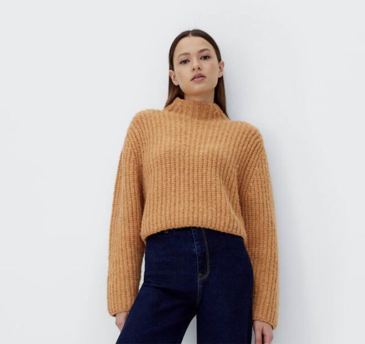 Stradivarius sweter sweterek ciepły półgolf S