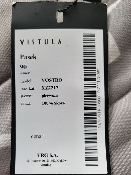 Skórzany pasek Vistula