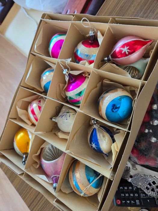 bombki choinkowe z czasów PRL
