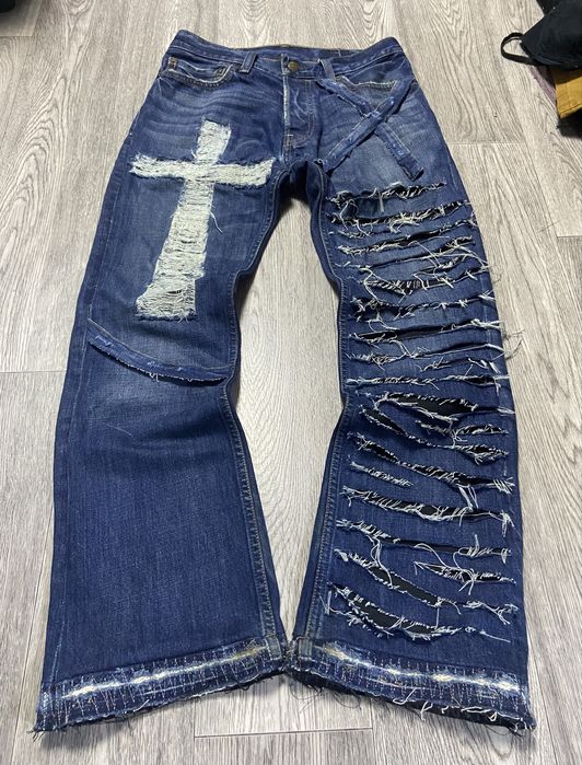 Jaded london type custom  bootcut jeans