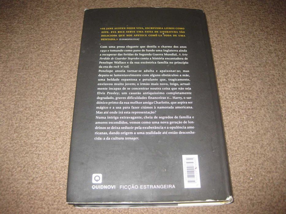 Livro "A Arte Perdida de Guardar Segredos" de Eva Rice