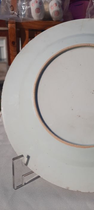 Prato de porcelana antiga da Companhia das Índias