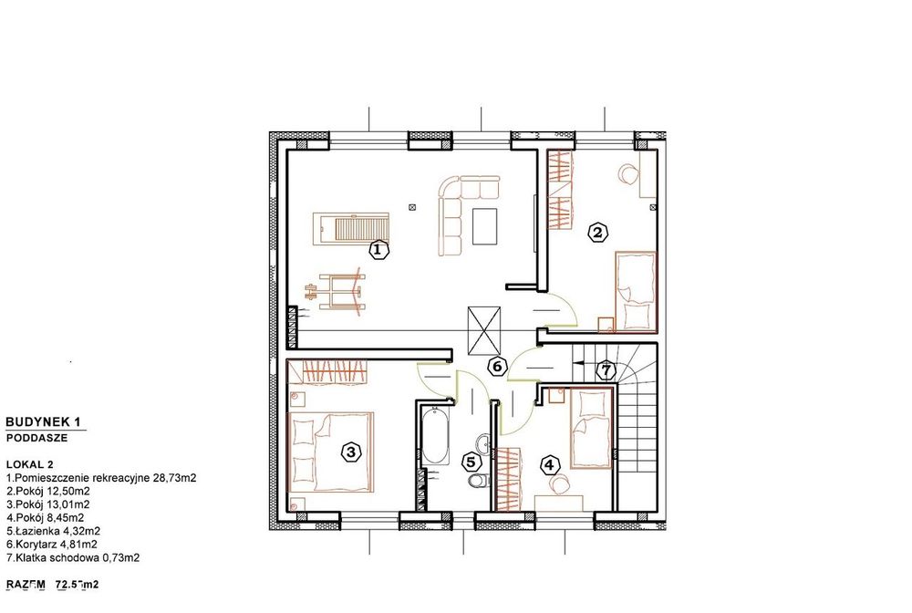 Marki Wilcza 2 poziomy 148 m² - podział na 2 lokale - Widok 5