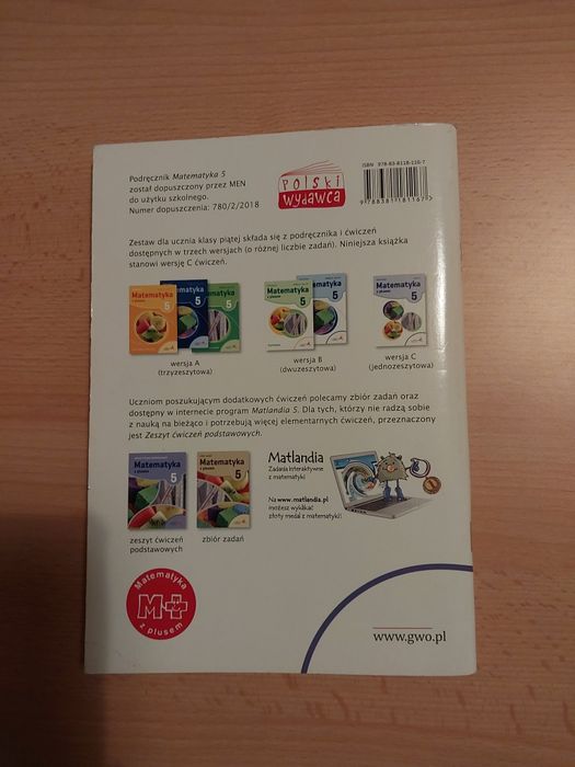 Matematyka z plusem 5 ćwiczenia wersją C