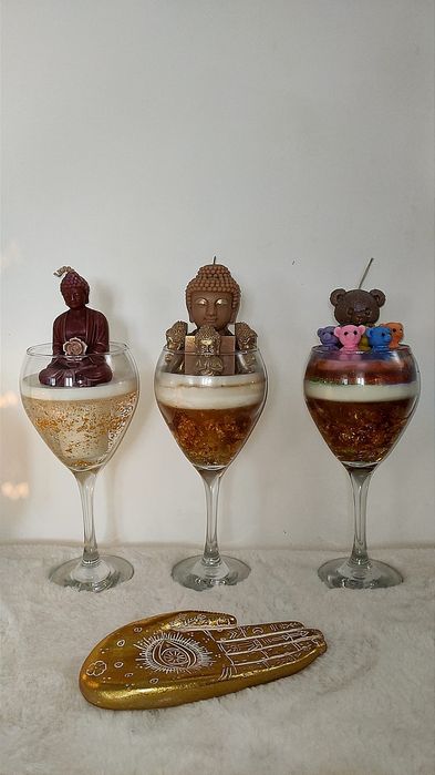 Copo vela buda dourado